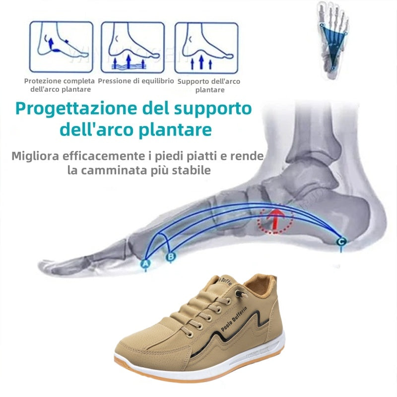 [🔥Oggi a metà prezzo - non lasciartelo sfuggire] Scarpe ortopediche dal design ergonomico - design con supporto dell'arco plantare 👞Puoi facilmente sbarazzarti del dolore ai piedi