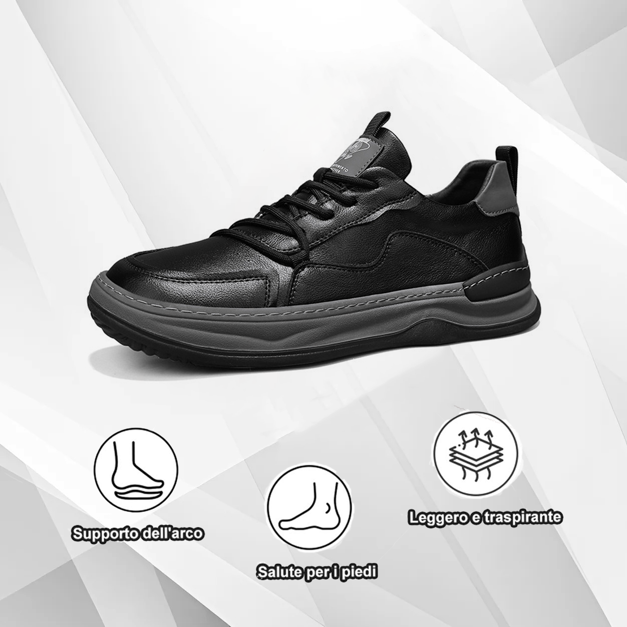 Scarpe ortopediche DEVENP | Pelle di vitello a doppio strato impermeabile e antiscivolo di alta qualità | Design ergonomico per alleviare il disagio a schiena, articolazioni e piedi | Sconto del 50% per un periodo limitato, fino a esaurimento scorte