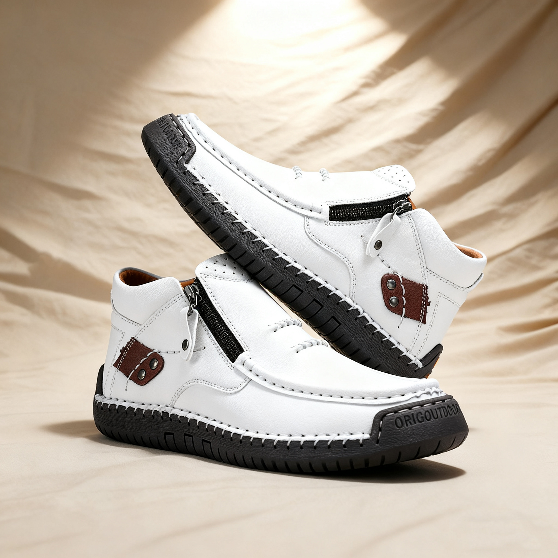 Scarpe ortopediche da uomo DEVENP | Scarpe slip-on in vera pelle cucite a mano | Progettate ergonomicamente per alleviare il dolore alla schiena, alle articolazioni e ai piedi | Sconto del 50% per un periodo limitato, fino a esaurimento scorte