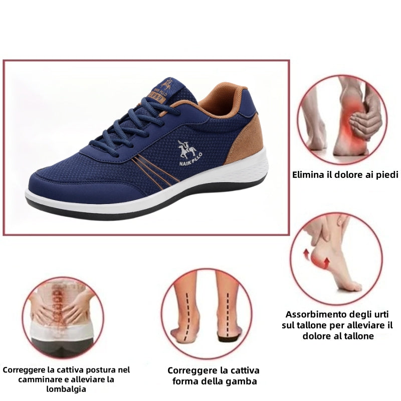 Scarpe ortopediche unisex DEVENP | Scarpe casual cucite a mano, comode e traspiranti | Progettate ergonomicamente per alleviare il dolore alla schiena, alle articolazioni e ai piedi | Sconto del 50% per un periodo limitato, fino a esaurimento scorte