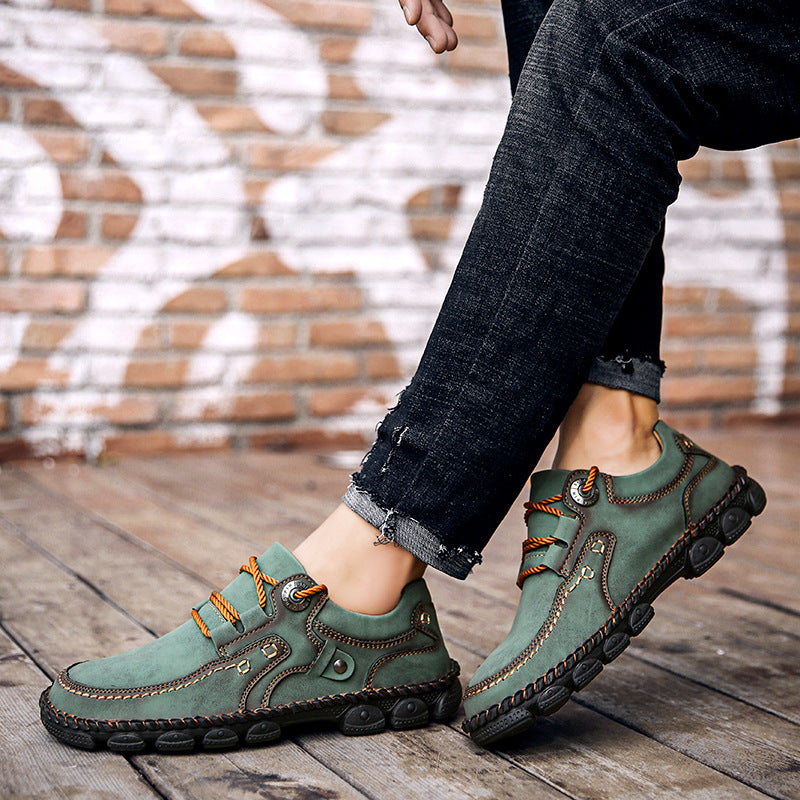 Scarpe ortopediche da uomo DEVENP | Scarpe comode in pelle di vitello cucite a mano | Design ergonomico per alleviare il dolore alla schiena, alle articolazioni e ai piedi | Sconto del 50% per un periodo limitato, fino a esaurimento scorte