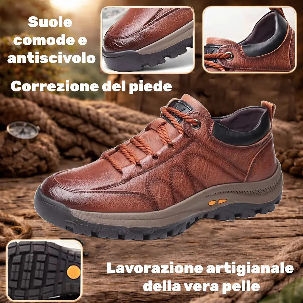 Scarpe ortopediche unisex DEVENP | Tacchi alti in morbida e comoda pelle di vitello | Design ergonomico per alleviare il dolore alla schiena, alle articolazioni e ai piedi | Sconto del 50% per un periodo limitato, fino a esaurimento scorte