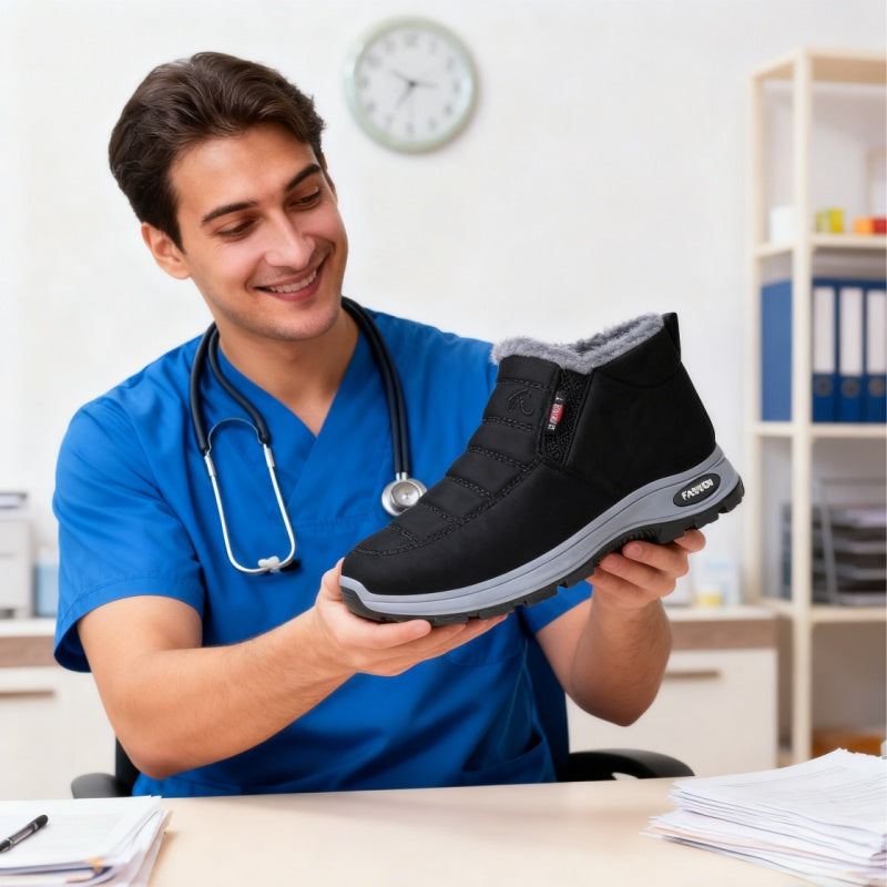 Devenp - Scarpa ortopedica invernale ergonomica per dolori a piedi, ginocchia e schiena - Unisex