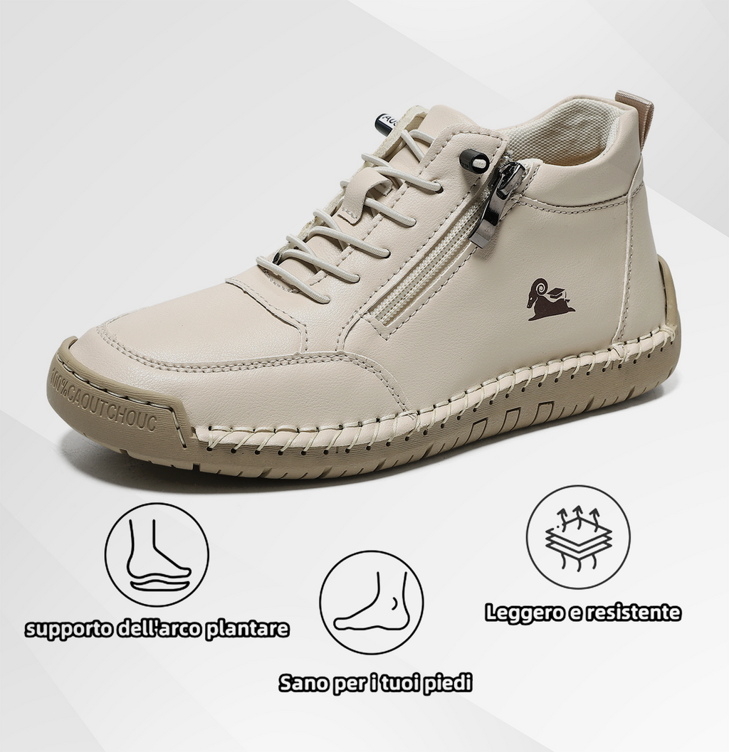 Scarpe ortopediche unisex DEVENP | Pelle di vitello impermeabile e antiscivolo di alta qualità | Design ergonomico per alleviare il fastidio a schiena, articolazioni e piedi | Sconto del 50% per un periodo limitato, fino a esaurimento scorte