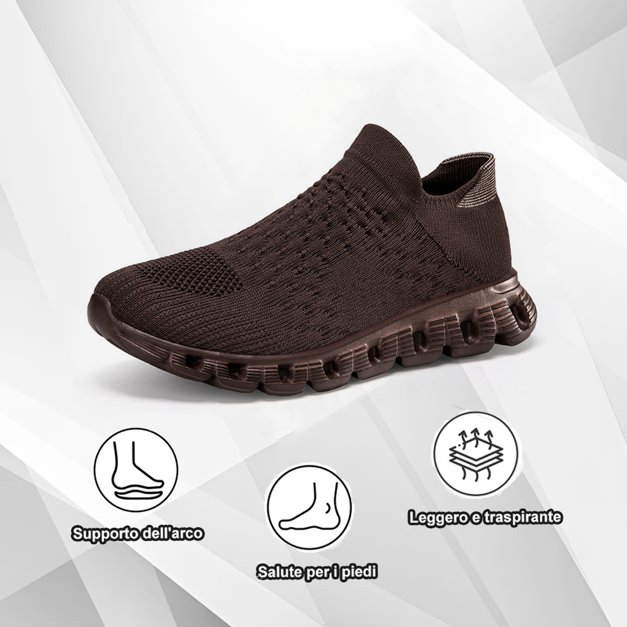 Scarpe ortopediche unisex DEVENP | Mocassini morbidi, traspiranti e antiscivolo | Progettati ergonomicamente per alleviare il dolore alla schiena, alle articolazioni e ai piedi | Sconto del 50% per un periodo limitato, fino a esaurimento scorte