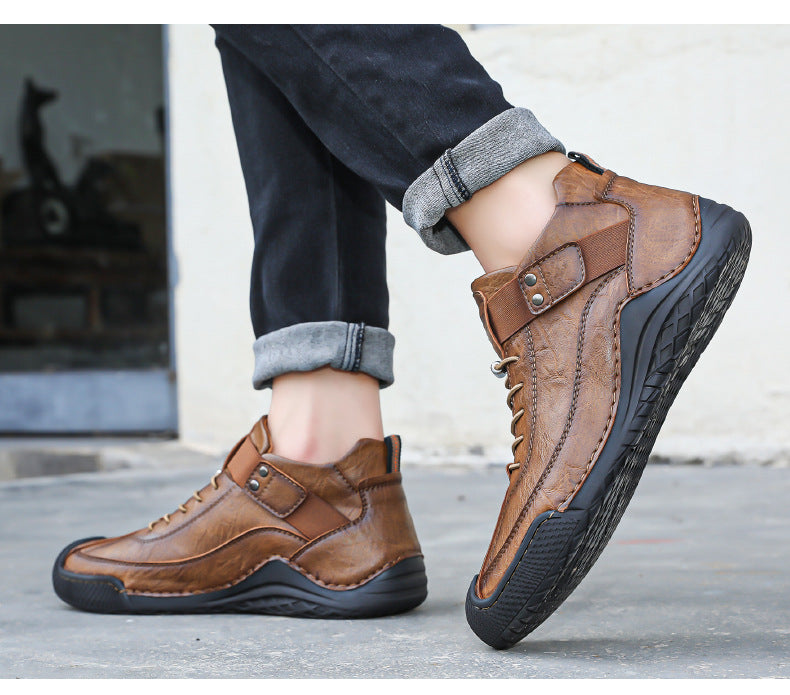 Scarpe ortopediche da uomo DEVENP | Scarpe in pelle di vitello di alta qualità, impermeabili e antiscivolo | Design ergonomico per alleviare il disagio a schiena, articolazioni e piedi | Sconto del 50% per un periodo limitato, fino a esaurimento scorte