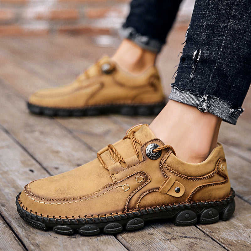 Scarpe ortopediche da uomo DEVENP | Scarpe comode in pelle di vitello cucite a mano | Design ergonomico per alleviare il dolore alla schiena, alle articolazioni e ai piedi | Sconto del 50% per un periodo limitato, fino a esaurimento scorte