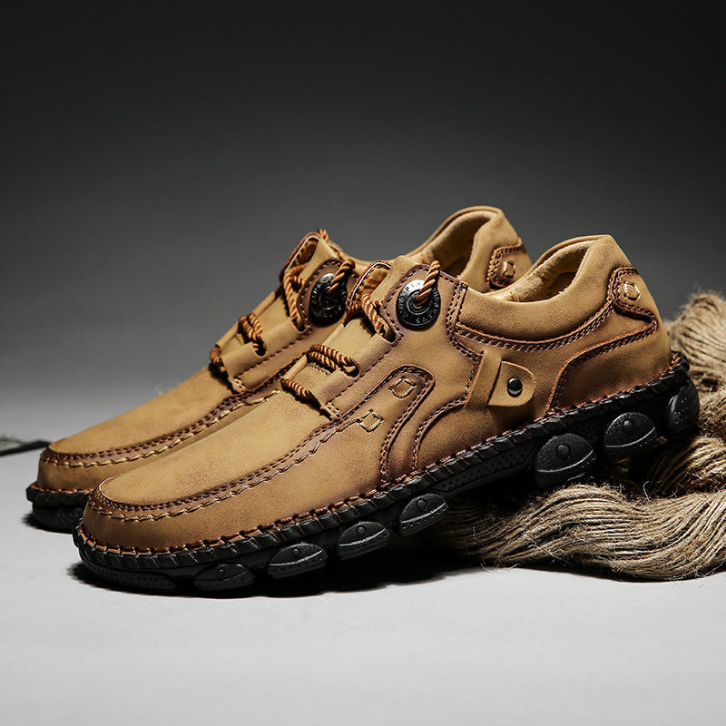 Scarpe ortopediche da uomo DEVENP | Scarpe comode in pelle di vitello cucite a mano | Design ergonomico per alleviare il dolore alla schiena, alle articolazioni e ai piedi | Sconto del 50% per un periodo limitato, fino a esaurimento scorte