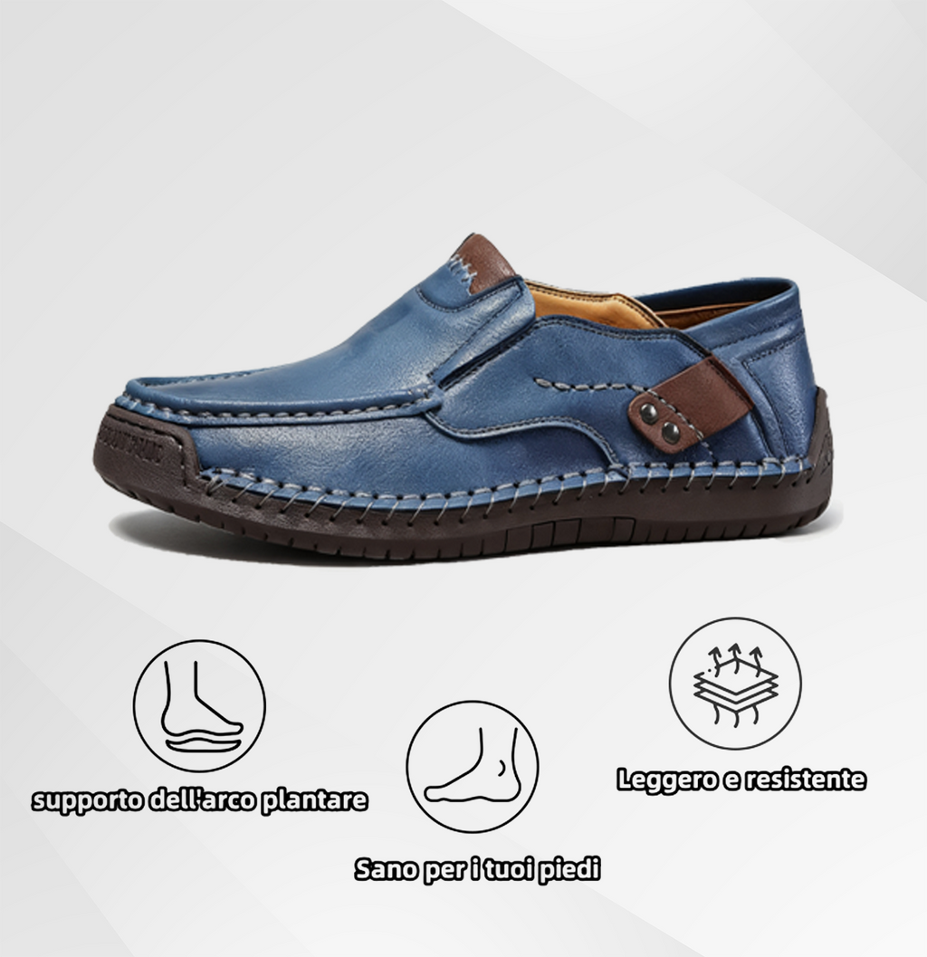 Scarpe ortopediche da uomo DEVENP | Mocassini impermeabili e slip-on | Progettate ergonomicamente per alleviare il dolore alla schiena, alle articolazioni e ai piedi | Sconto del 50% per un periodo limitato, fino a esaurimento scorte