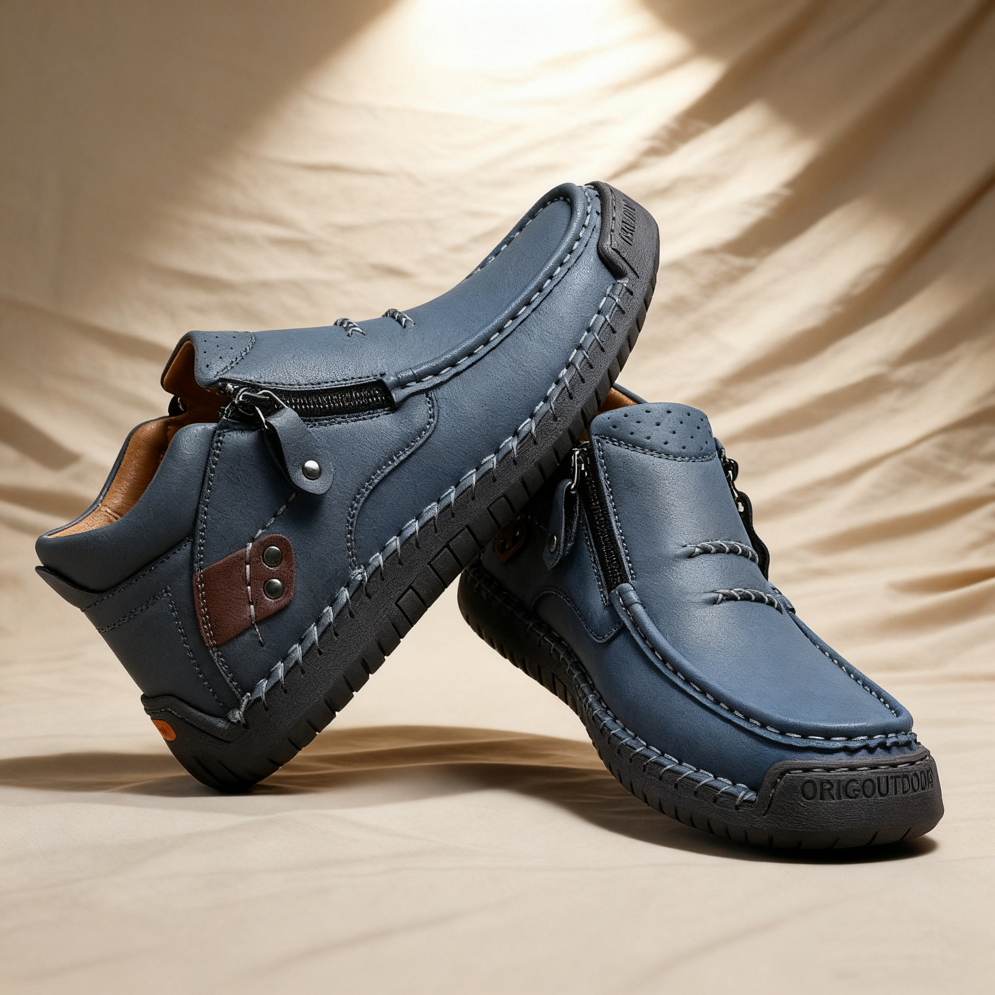 Scarpe ortopediche da uomo DEVENP | Scarpe slip-on in vera pelle cucite a mano | Progettate ergonomicamente per alleviare il dolore alla schiena, alle articolazioni e ai piedi | Sconto del 50% per un periodo limitato, fino a esaurimento scorte