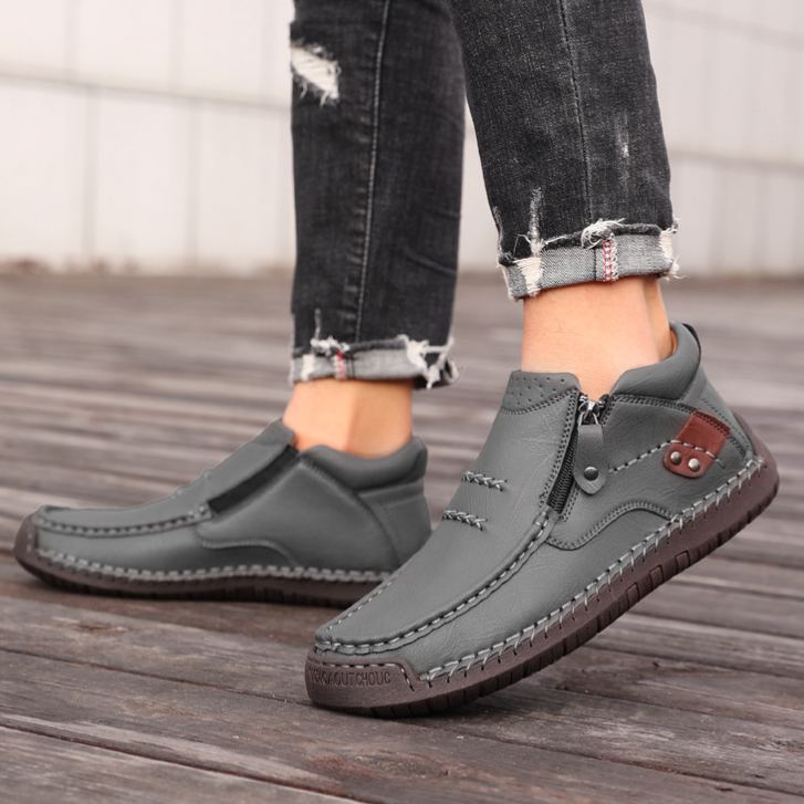 Scarpe ortopediche da uomo DEVENP | Scarpe slip-on in vera pelle cucite a mano | Progettate ergonomicamente per alleviare il dolore alla schiena, alle articolazioni e ai piedi | Sconto del 50% per un periodo limitato, fino a esaurimento scorte