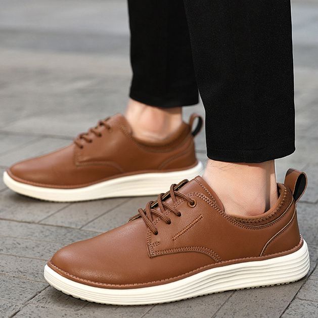 Scarpe ortopediche unisex DEVENP | Scarpe casual in vera pelle impermeabili e antiscivolo | Progettate ergonomicamente per alleviare il dolore alla schiena, alle articolazioni e ai piedi | Sconto del 50% per un periodo limitato, fino a esaurimento scorte