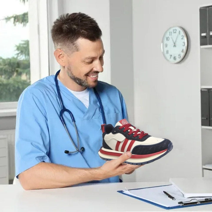 Scarpe ortopediche unisex DEVENP | Scarpe sportive antiscivolo e traspiranti | Design ergonomico per alleviare il dolore alla schiena, alle articolazioni e ai piedi | Sconto del 50% per un periodo limitato, fino a esaurimento scorte