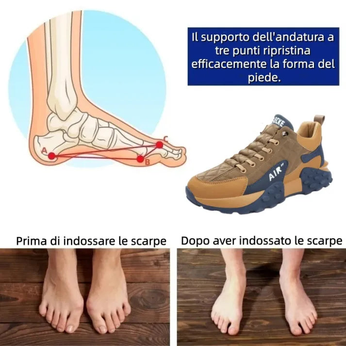 Scarpe ortopediche unisex DEVENP | Pelle scamosciata morbida e confortevole | Design ergonomico per alleviare il dolore alla schiena, alle articolazioni e ai piedi | Sconto del 50% per un periodo limitato, fino a esaurimento scorte