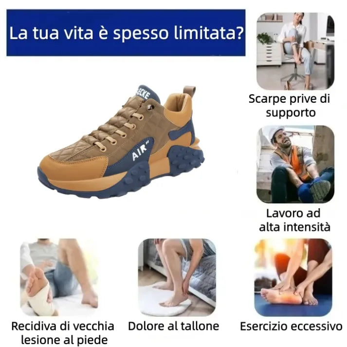 Scarpe ortopediche unisex DEVENP | Pelle scamosciata morbida e confortevole | Design ergonomico per alleviare il dolore alla schiena, alle articolazioni e ai piedi | Sconto del 50% per un periodo limitato, fino a esaurimento scorte