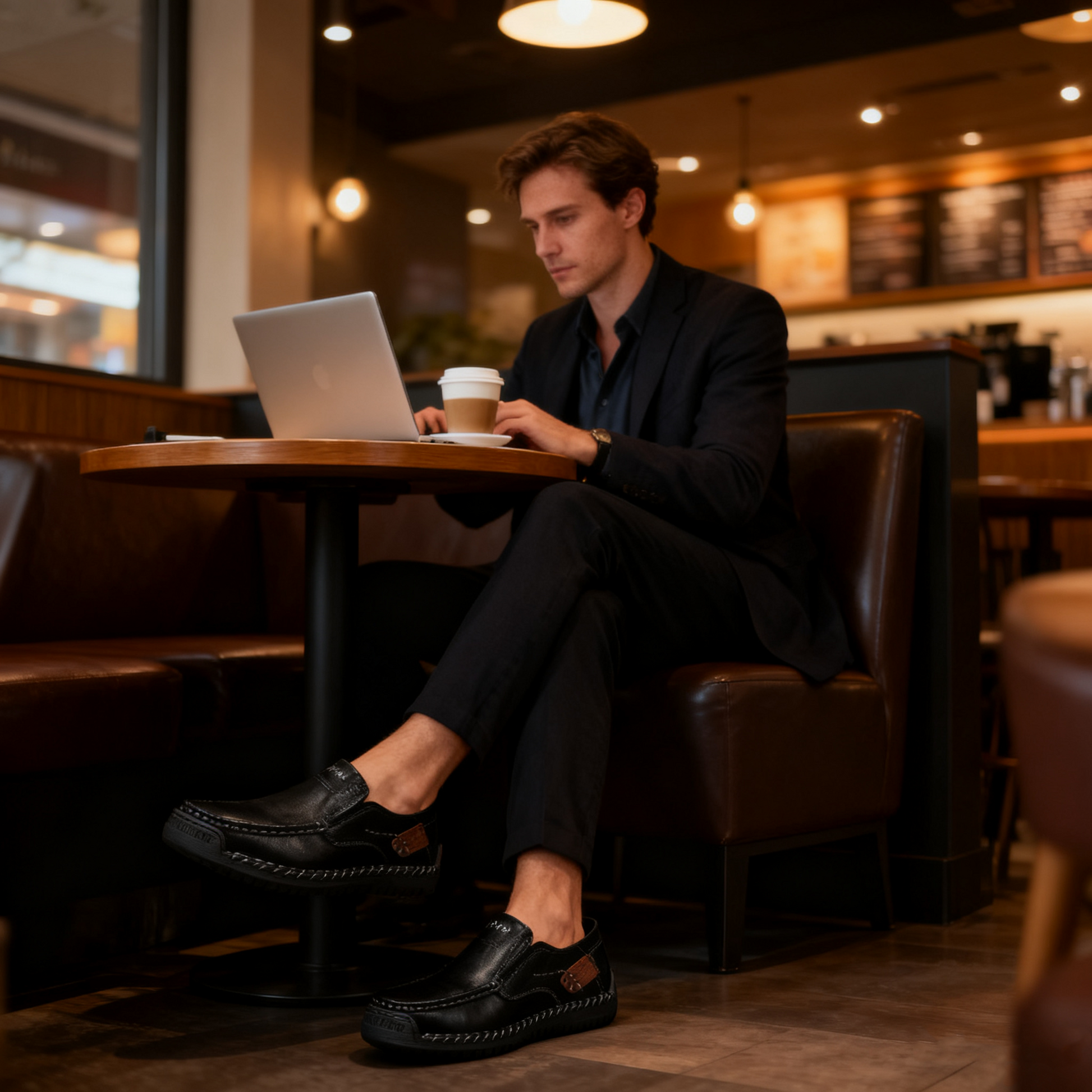 Scarpe ortopediche da uomo DEVENP | Mocassini impermeabili e slip-on | Progettate ergonomicamente per alleviare il dolore alla schiena, alle articolazioni e ai piedi | Sconto del 50% per un periodo limitato, fino a esaurimento scorte