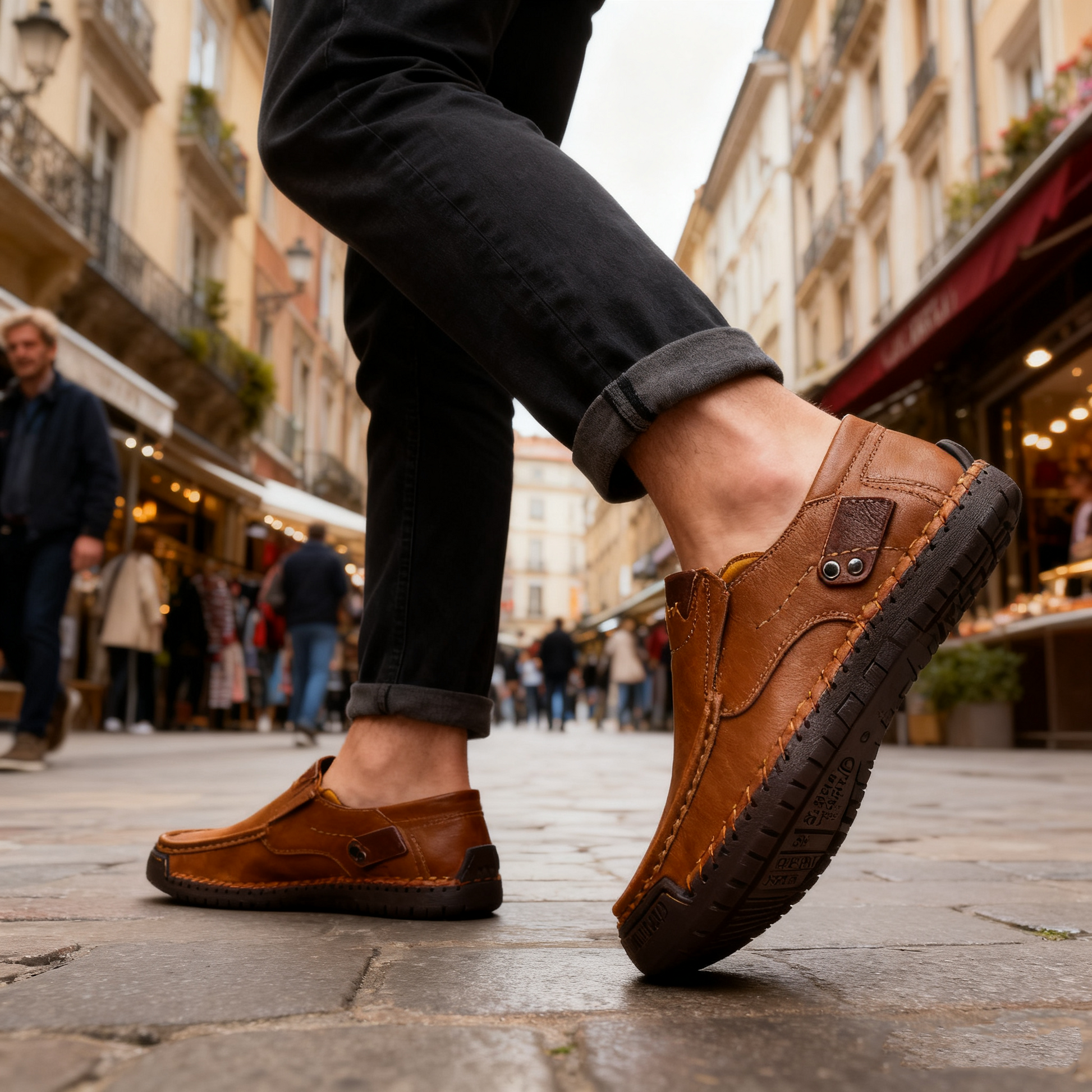 Scarpe ortopediche da uomo DEVENP | Mocassini impermeabili e slip-on | Progettate ergonomicamente per alleviare il dolore alla schiena, alle articolazioni e ai piedi | Sconto del 50% per un periodo limitato, fino a esaurimento scorte