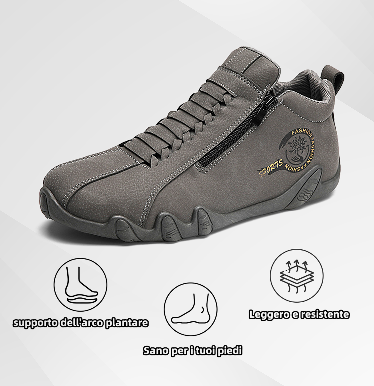 Scarpe ortopediche da uomo DEVENP | Scarpe in vera pelle australiana cucite a mano | Progettate ergonomicamente per alleviare il disagio alla schiena, alle articolazioni e ai piedi | Sconto del 50% per un periodo limitato, fino a esaurimento scorte