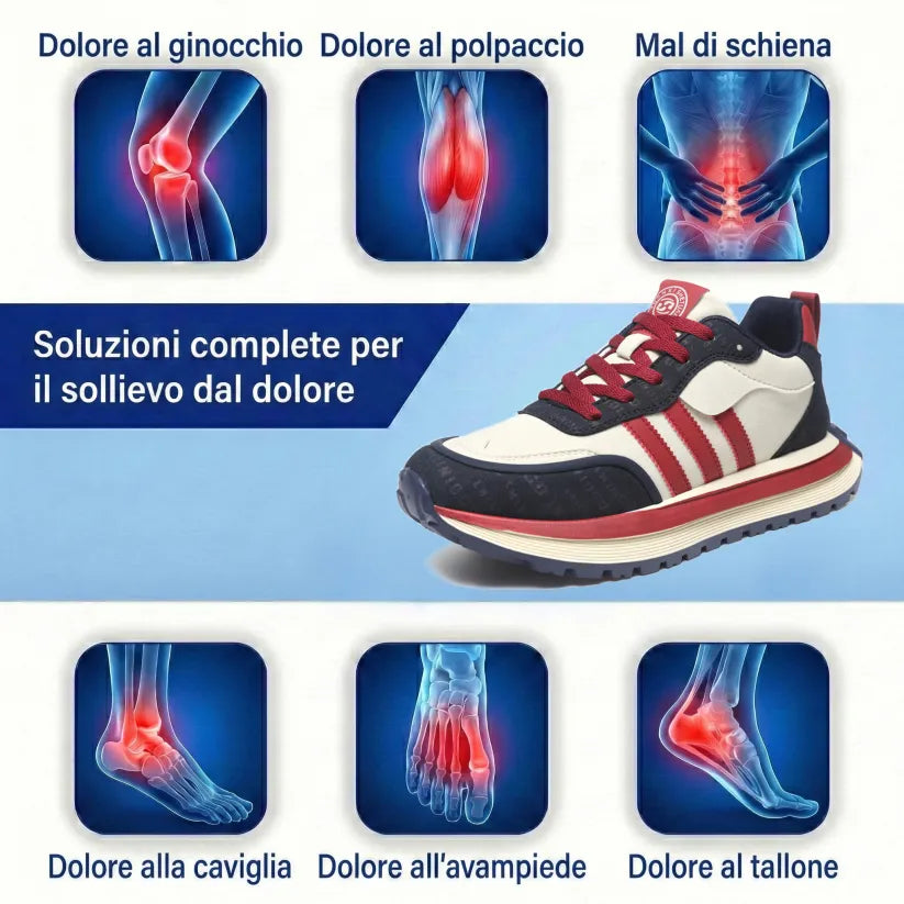 Scarpe ortopediche unisex DEVENP | Scarpe sportive antiscivolo e traspiranti | Design ergonomico per alleviare il dolore alla schiena, alle articolazioni e ai piedi | Sconto del 50% per un periodo limitato, fino a esaurimento scorte