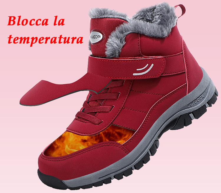 Scarpe invernali in pelle scamosciata ortopedica DEVENP | Scarpe calde e di sicurezza con fodera in lana | Design ergonomico per alleviare il dolore a schiena, piedi e dolori | 🔥Sconto del 50% a tempo limitato, fino a esaurimento scorte